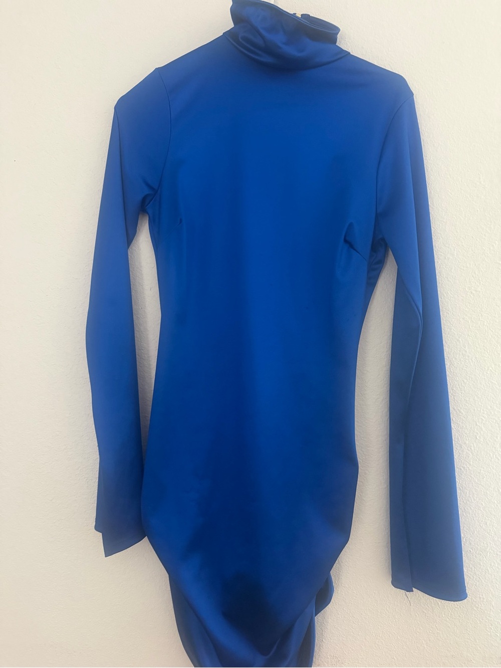 Fashion Nova Royal Blue Turtleneck Long-Sleeve Bodysuit